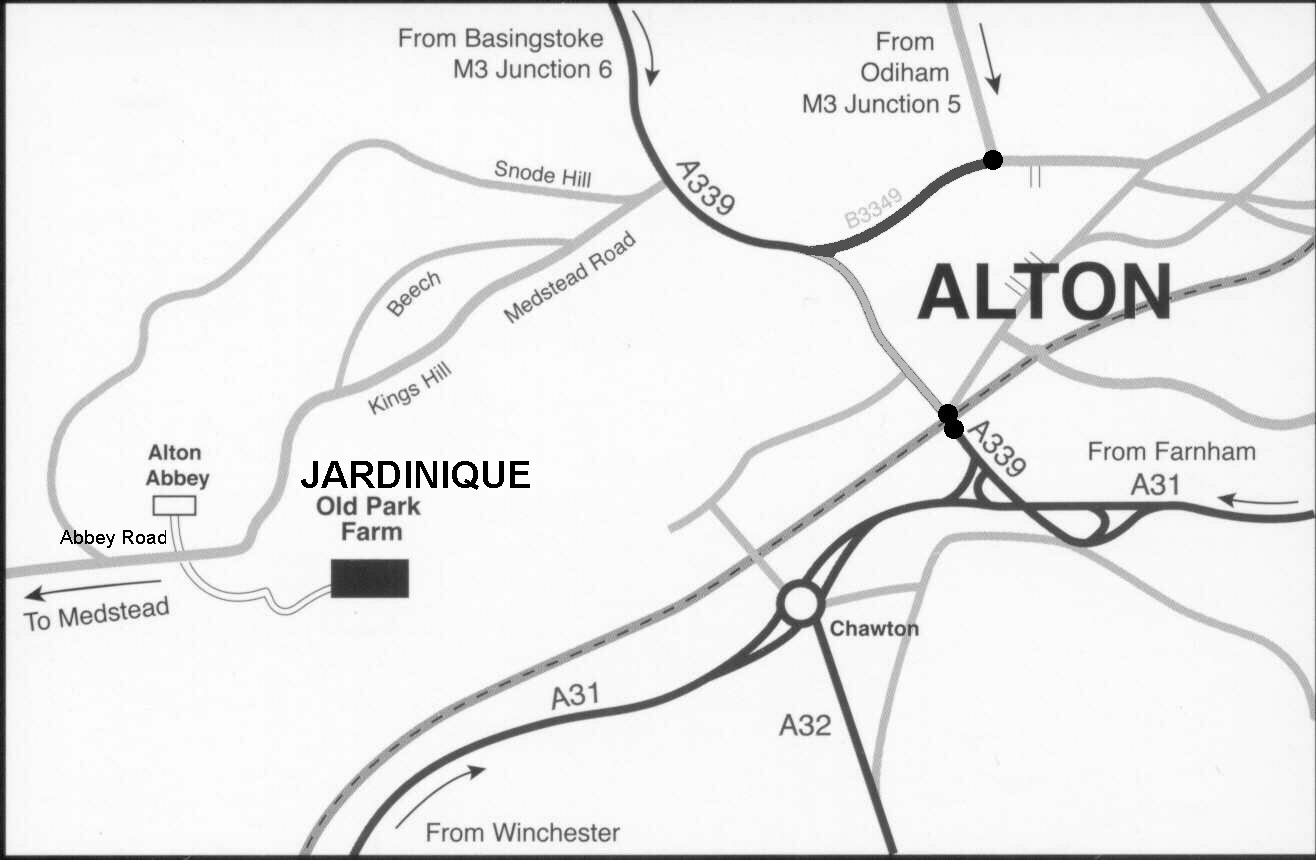 map showing Jardinique
