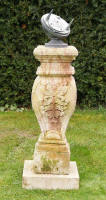 Heliochhronometer on stone pedestal