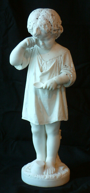 Marble Figure of a Crying Girl