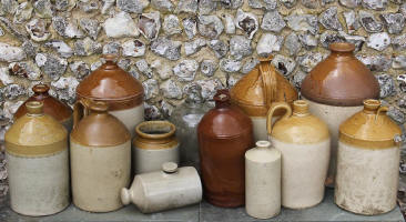 Stonewar jars and flagons
