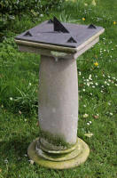 terracotta sundial with multi dial plate